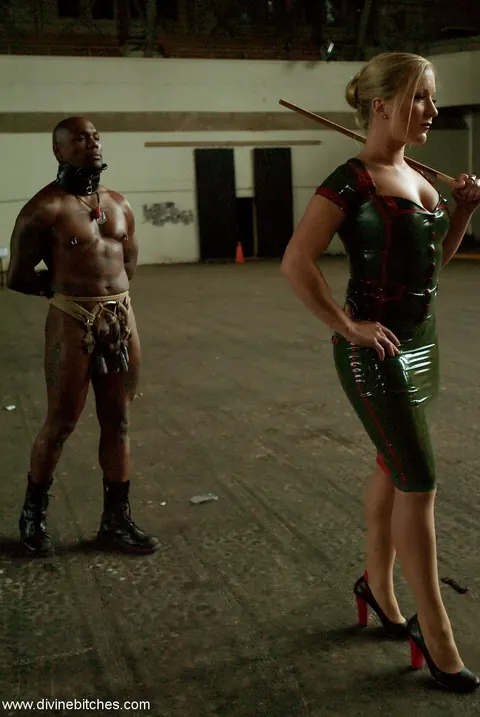 Dia Zerva: Blonde MILF in Latex and Heels Dominates Black Sub – photo 17 of 20