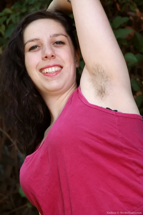 BBW Displays Her Hairy Bush and Armpits Outdoors – photo 1 of 19
