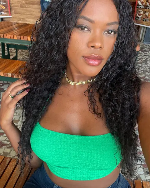Luana Couto: Latina Ebony Babe Models Lingerie and Bodysuit with Piercings – photo 11 of 14