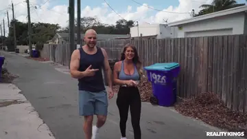 Lolly Dames – Mature Blonde MILF with Big Enhanced Tits Rides Two Men Outdoors