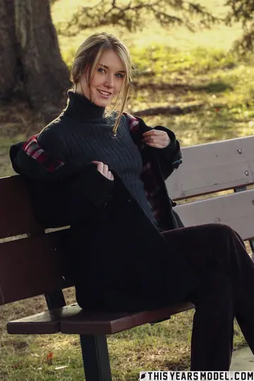 Blonde MILF Spreads Her Hairy Pussy in a Skirt