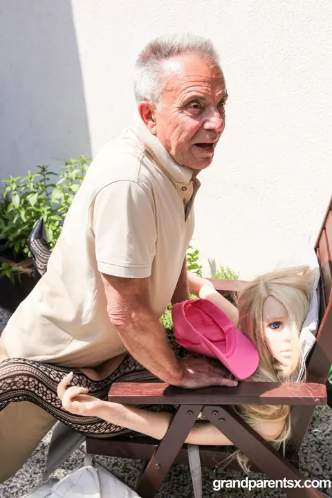 Slim Blonde Gets Fucked Outdoors on the Patio – photo 17 of 20