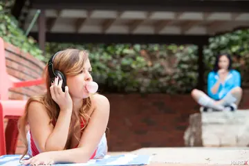 Keisha Grey – Slim and Thick Latinas Strip Off Their Shorts by the Pool for Lesbian Sex