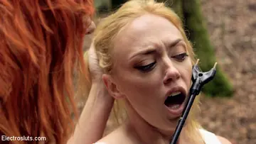 Maitresse Madeline Marlowe – Mature Blonde Takes a Strap-On Anal from Redhead in the Forest
