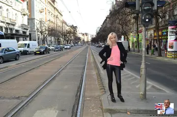 Alexa Wild – European Blonde with Natural Tits Rides Cock in Stockings