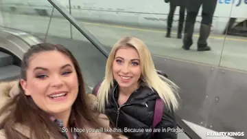 Taylee Wood – Busty Blonde Lesbians Lick and Finger Each Other Outdoors