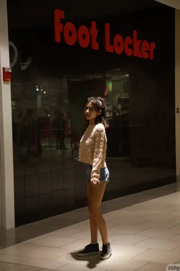 PAWG Brunette in Shorts Shows Off Her Big Ass Outdoors