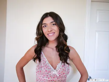 Hairy Brunette in a Bikini Takes Anal in POV