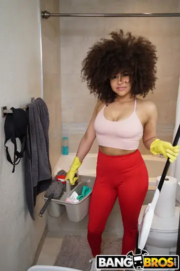 Curvy Latina Maid with Big Tits Gets Fucked in the Office