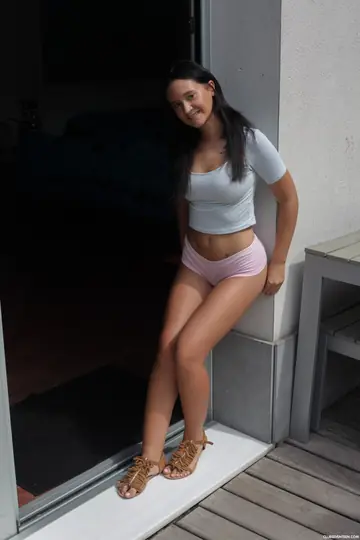 Gina Ferocious – Petite Brunette Latina Spreads Her Pussy Nude