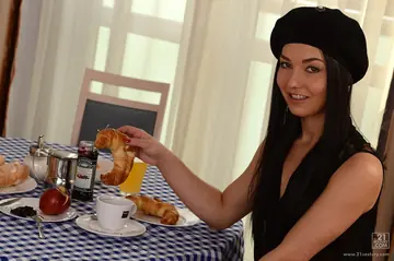 Angelik Duval – French MILF Takes Anal Toy and a Creampie