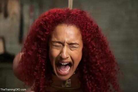 Daisy Ducati: Tall Ebony Redhead in Bondage Spreads Her Pussy – photo 16 of 20