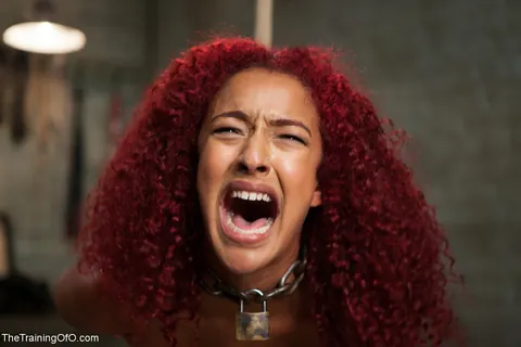 Daisy Ducati: Tall Ebony Redhead in Bondage Spreads Her Pussy – photo 17 of 20