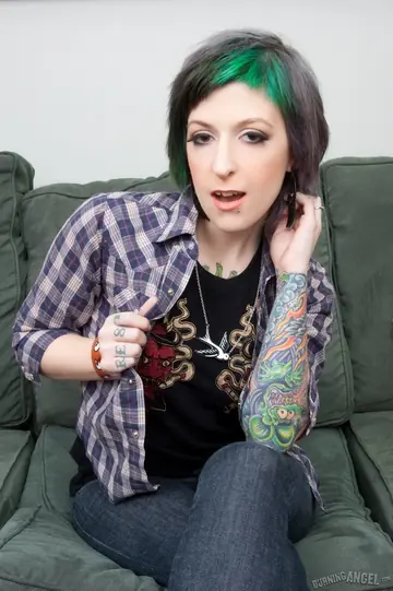 Skinny Short-Haired Brunette Sucks Cock and Gets Fucked