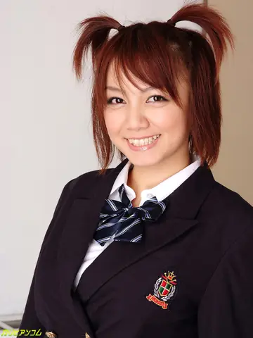 Meguru Kosaka – Petite Japanese Brunette Strips Out of Her Uniform
