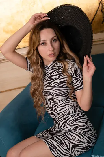 Italian Brunette Strips Naked in a Hotel Room