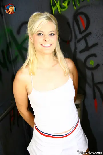 Alanna Thomas – Mature Blonde Swallows Load After Gloryhole Blowjob