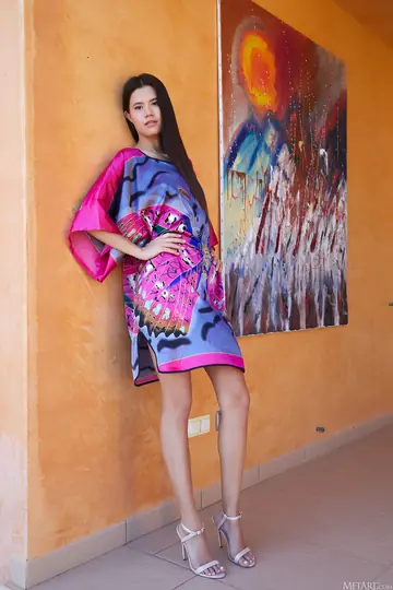 Evelin Elle – Slim Russian Strips Out of Her Dress and Heels