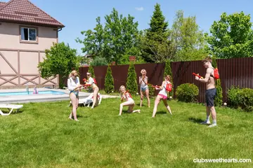 Nicole Murkovski – Petite Russian Babes Suck, Ride and Lick Pussy in the Pool Orgy