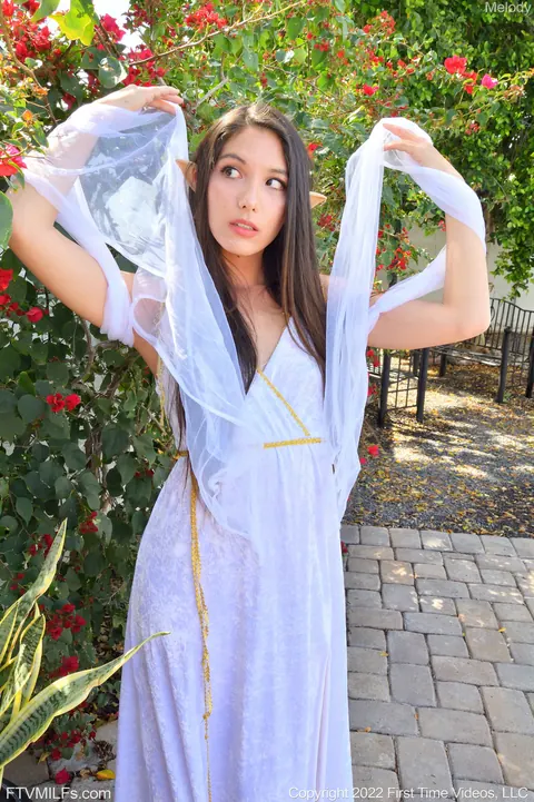 Melody Wylde: Asian MILF Uses a Dildo in the Forest – photo 10 of 21