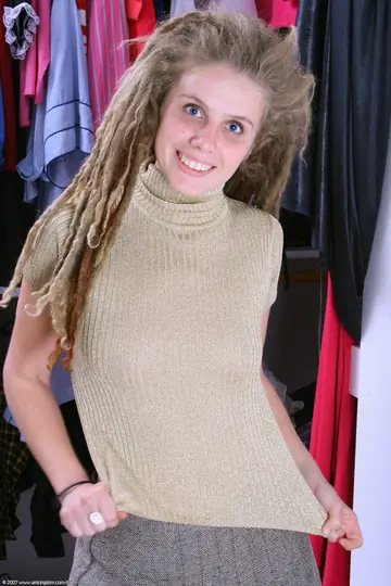 Hairy Woman Spreads Her Legs While Clothed
