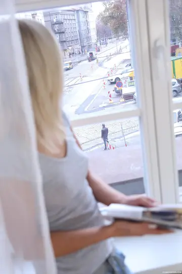 Ria Sunn – Tattooed European Blonde in Panties Gets Pussy Licked and Fucked Outdoors