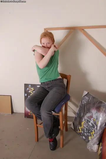 Curvy Redhead Strips Out of Her Lingerie and Spreads