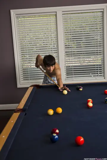 Two Men Blow Each Other and Fuck Anal on a Pool Table