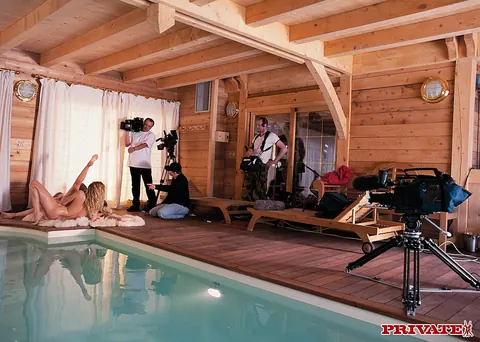 Jane Darling: Three European Blondes Share a Lesbian Threesome by the Pool – photo 20 of 20