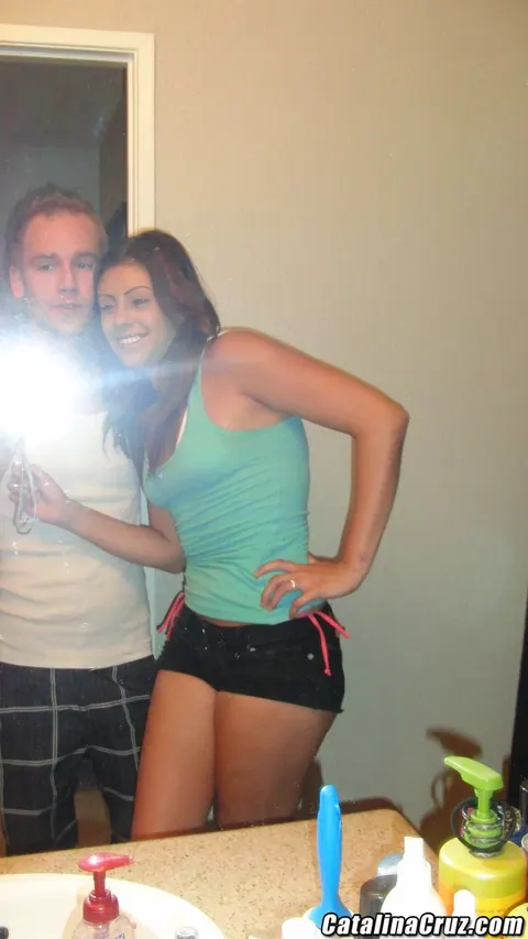 Shay Parker: Brunette with Glasses Strips Outdoors and Takes a Stranger's Load – photo 8 of 21