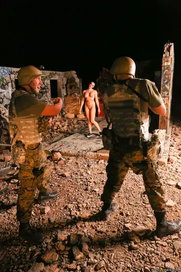 Chanel Preston – Busty Brunette MILF in a Soldier Uniform Joins a Wild Foursome