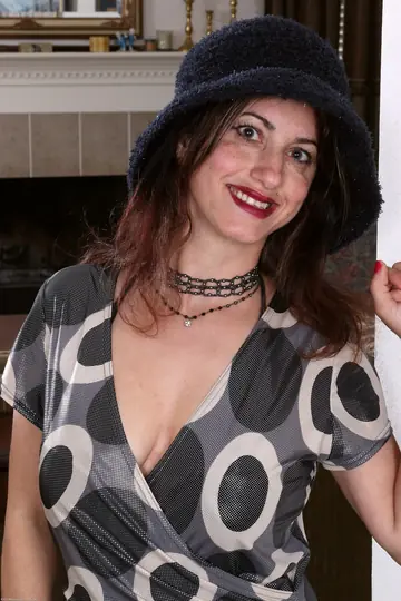Sophya Love – Thick Brunette MILF Sheds Her Dress and Panties to Show Her Pussy