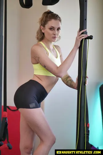 Tall Blonde PAWG in Shorts Sucks Cock and Gets Fucked Missionary at the Gym