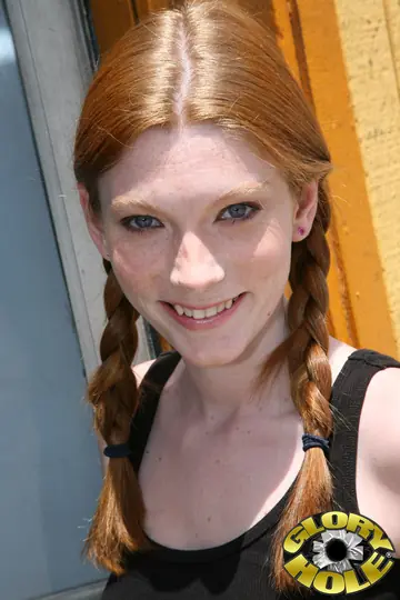 Amelia Rose – Slim Redhead in Panties Sucks BBC at Gloryhole