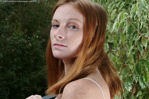 Allison Wyte: Thick Redhead with Big Tits and Tattoo Spreads Outdoors – photo 1 of 16