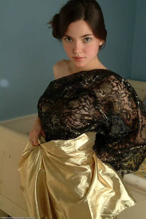 Hairy Brunette Pulls Aside Her Panties and Spreads – photo 6 of 20