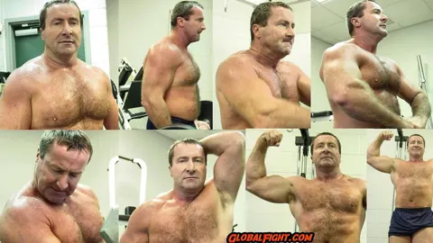 Mature Hairy Man Strips Nude and Poses – photo 16 of 20