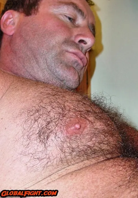 Mature Hairy Man Strips Nude and Poses – photo 15 of 20