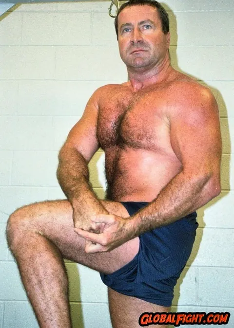 Mature Hairy Man Strips Nude and Poses – photo 2 of 20