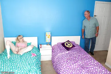 Krystal Orchid – Busty Blonde in Lingerie Gives a Blowjob and Handjob