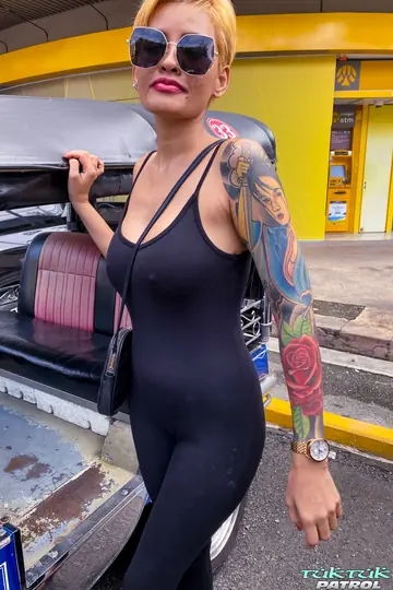 Thick Thai Babe with Big Tits Gives a Blowjob and Gets Fucked