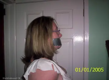 Busty Mature Woman in Pantyhose and Boots Gets Rope Bound