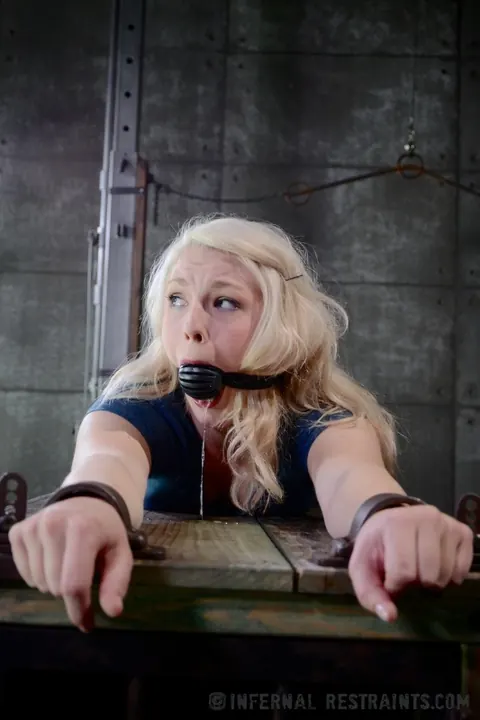 Ella Nova: Blonde in Socks Gets Bound and Eaten Out – photo 1 of 16