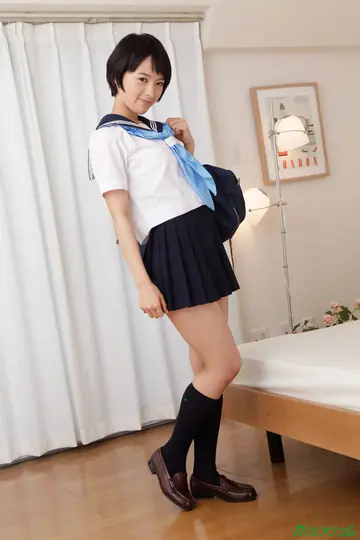 Mari Haneda – Short-Haired Japanese Babe Gets Fucked and Creampied on the Sofa