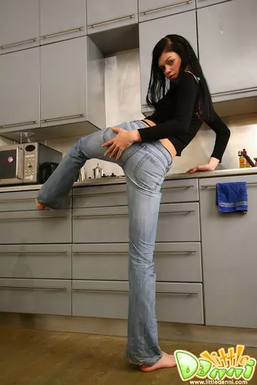 Brunette PAWG Strips Out of Her Jeans and Panties