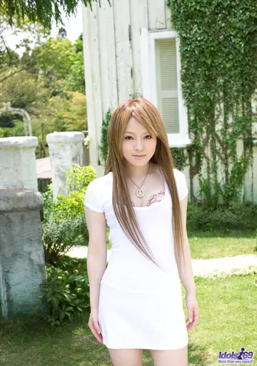 Japanese Brunette in Lingerie Spreads Her Hairy Pussy Outdoors