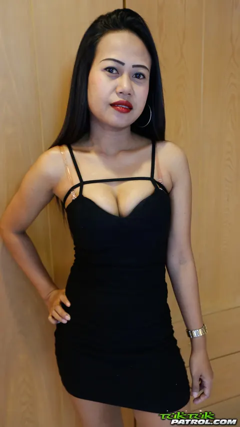 Slim Mature Thai Woman Strips Off Her Black Dress to Show Her Shaved Pussy – photo 2 of 20