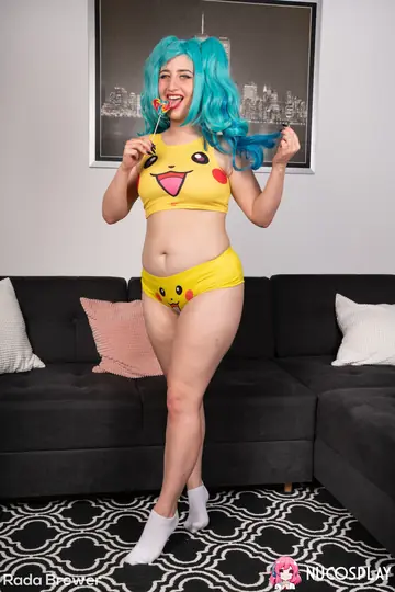 Busty PAWG in Cosplay Costume Fingers Her Pussy