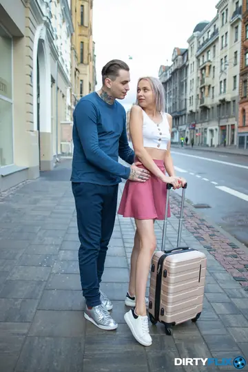 Malcolm – Blonde European Babe Gives a Blowjob