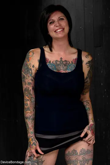 MILF PAWG in a Dress Uses a Dildo While Bound